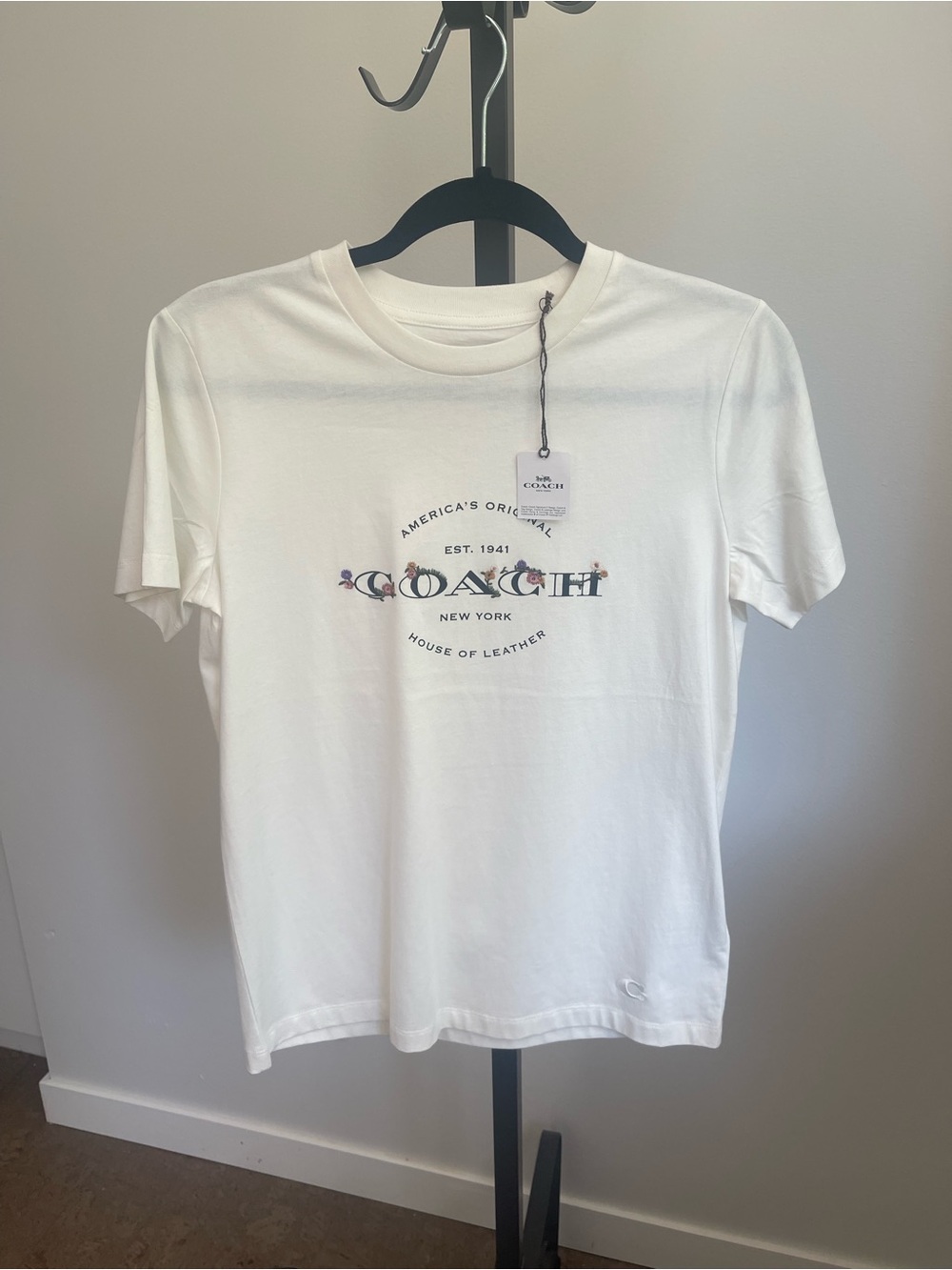 COACH White Logo Graphic Tee